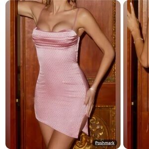 oh Polly regal fantasy asymmetric mini dress